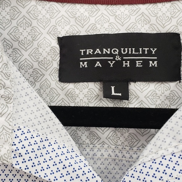 Tranquility & Mayhem casual shirt 3 dots pattern - Picture 3 of 6